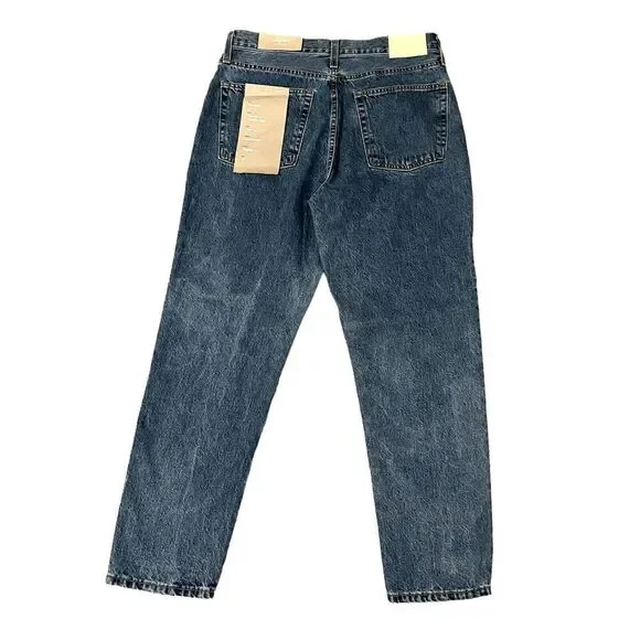 Everlane 90's The Cheeky Straight Medium Blue Button Fly Jeans 30 - Picture 8 of 13